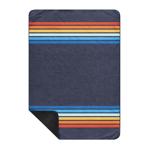Rumpl Everywhere Mat, Waterproof Picnic Blanket and Ground Mat for Camping, Hiking, and Picnicking, 52x75 Inches, Coast Retro Rays - color: Coast Retro Rays