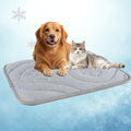 Dog Cooling Mat, Reversible Cool & Warm Pet Orthopedic Pad, Thick Mat for Summer & Winter, Machine Washable, Portable for Crate, Kennel, Bed, Floor, Sofa, Car (Cool Grey, Medium: 36" x 22") - size: Medium