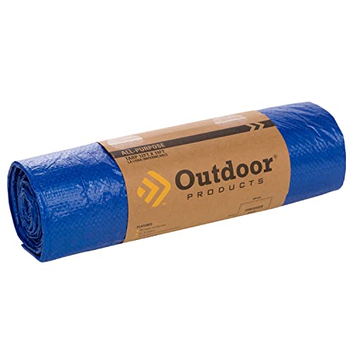 Outdoor Products All-Purpose Plastic Tarp | Waterproof Cover Cover for Home, Outdoor, and Emergency | Multiple Sizes - size: 12 ft X 14 ft