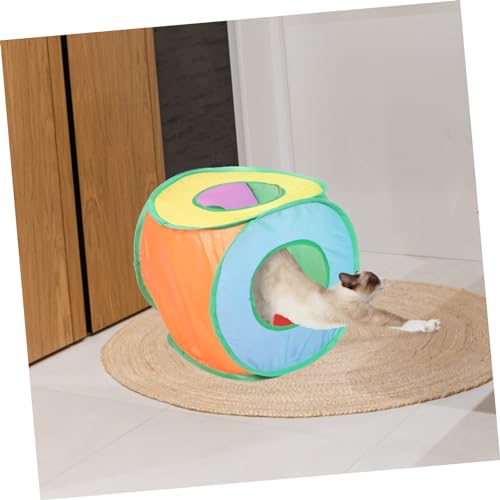 YARNOW Foldable Cat Tent Portable Outdoor Sun Shelter House for Pets Non-Woven Fabric Pop-Up Tent for Indoor/Outdoor Use for Cats and Puppies