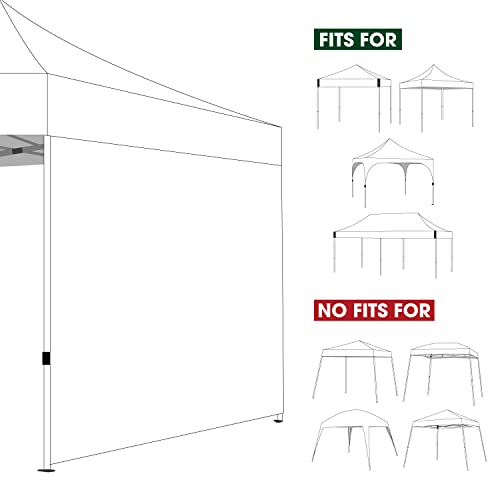 COOSHADE Instant Canopy SunWall 8x8 Canopy SideWall for Pop up Canopy Tent, 1 Pack Sidewall Only, Black - color: Black, size: 8x8-Standard