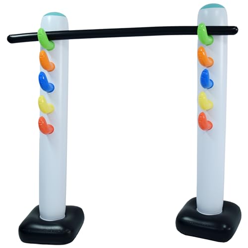 4E's Novelty Inflatable Limbo Game for Kids Adults 62" Luau Party Game, Indoor Outdoor Inflatable Lawn Yard Games, Summer Hawaiian Birthday Activity Carnival Game