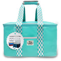 Fancy Panz - Aqua Insulated Casserole Carrier Bag - Insulated Thermal Bags for Hot & Cold Food Holds 2 Standard Size Fancy Panz - 2 Pockets - Food Container - Hosting Essentials - color: Aqua