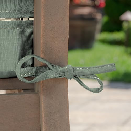 Arden Foam Outdoor Round Back Seat Cushion Kit, 20 x 19, Made with ProFoam, Rain-Proof, Fade Resistant, Sage Green Texture - color: Sage Green Texture, style: 20 x 19 Foam Rounded Back Seat Cushion