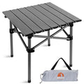 Opliy Portable Folding Camping Table for 2-4 Persons Aluminum Collapsible Table Lightweight with Carry Bag for Camping, Hiking, Picnics, BBQ, Beach Trips & Tailgating - size: L (20.8 Inch)