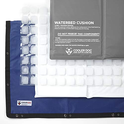 CoolerDog Hydro Cooling Mat for Dogs – Dog Cooling Mat & Cooling Pad for Hot Weather – Triple Layer Cooling with Ice Sheet & Water Cushion (Small/Medium 23" x 18") - size: Standard - 1 Pack
