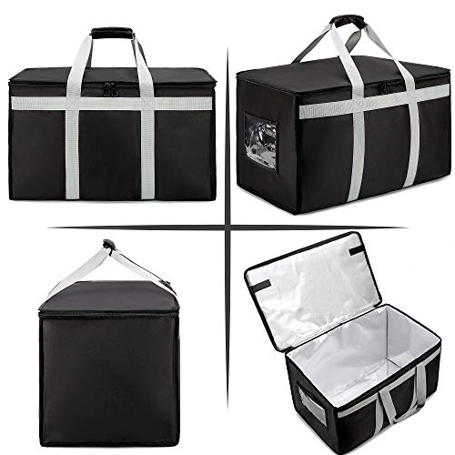 Insulated Delivery Bag Carrier XXXL 23"x15"x14" Commercial Grade - size: XXXL, style: Commercial Xxxl