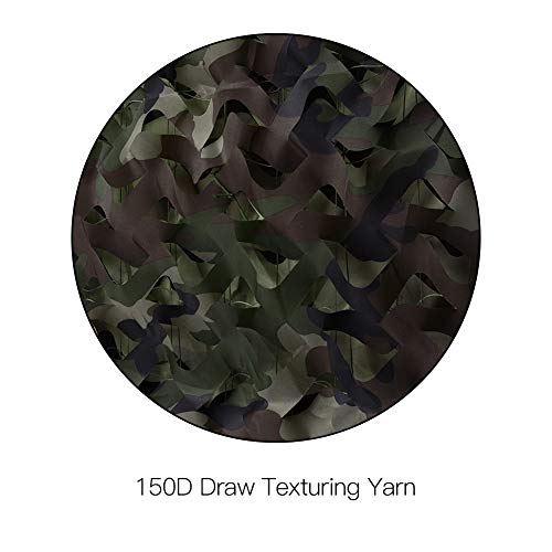 HYOUT Camo Netting Camouflage Net Bulk Roll for Hunting Blinds Ghillie Sunshade, Camping, Military Party Decoration - color: Us Woodland, size: 10x10ft(3M*3M)