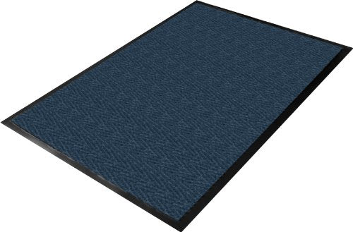 Guardian - 20523 Golden Series Chevron Indoor Wiper Floor Mat, Vinyl/Polypropylene, 3'x10', Blue - color: Blue, size: 3' x 10' (Rectangular)