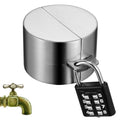 1 Set Faucet Spigot Lock, Stainless Steel Hose Bib Protector, Outdoor Water Valve Cover with Coded Padlock for Garden