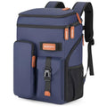 BAGPARKK Insulated Cooler Backpack,33/45 Cans Multifunctional Double Deck Leakproof Cooler Bag with Sternum Strap,Large Capacity Lightweight Travel Camping Beach Backpack - color: Blue, size: 45Can