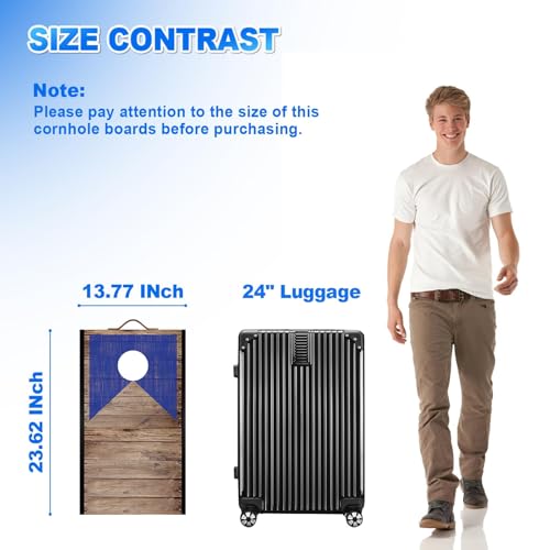 Wooden Cornhole Board Set with Bean Bags, Choose 2x1.3 ft Corn Hole Boards, Portable Outdoor & Indoor Toss Game Sets for Kids Adults and Family Party Camping Equipment
