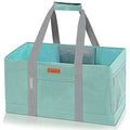 WONDAY Utility Tote, Extra Large Utility Tote Bag, Reusable Grocery Bags Foldable, Large Tote Bag With Handles Shopping Bags for Groceries, Picnic, Beach, Laundry (Green) - color: Green