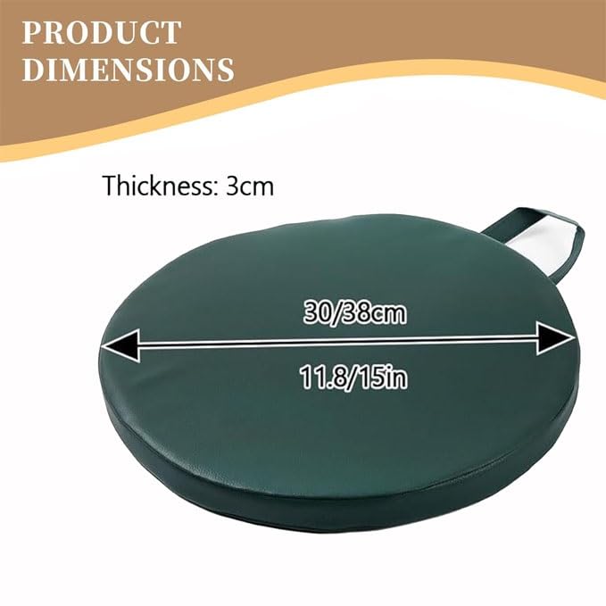 Waterproof PU Outdoor Seating Cushions Square/Round Flexible Seating Floor Cushions with Handle, Portable Classroom Seating Handles, Chair Pads/Cushion Stackable for Classroom(18,2pcs:30cm/12in) - color: 18, size: 2pcs:30cm/12in