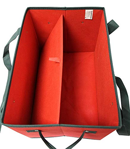 Earthwise Deluxe Collapsible Reusable Shopping Box Grocery Bag Set with Reinforced Bottom Plaid Holiday Xmas Christmas Design Storage Boxes Bins Cubes (Set of 3) (Holiday) - color: Green
