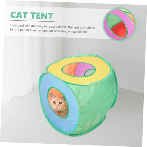 VICASKY Foldable Outdoor Pet Tent for Cats and Dogs Portable Square Sun Shelter House with Easy Clean Non Woven for Travel Exhibitions Indoor and Outdoor Use