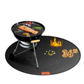36" Round Fire Pit Mat - Fireproof Deck Patio Protector Mat,Double-Sided Design,5 Layer Waterproof Oil-Proof Under Grill Mats,Firepit Protection Rug for Deck Fireproof,Outdoor Grass Grill Accessories - size: 5 Layer/36 Inch