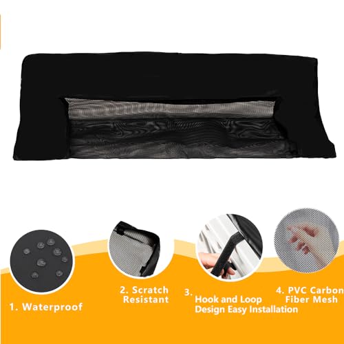 Dog Playpen Mesh Top Cover for 36" Inch Pet Playpen with 4 Panels, Dog Crate Cover Pet Tent Puppy Play Pen Cover, Ideal for Indoor/Outdoor Use. Note: Playpen Not Included (Pure Black) - color: PureBlack