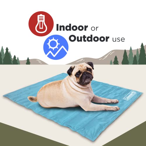 Coleman Comfort Cooling Gel Pet Pad, Dog and Cat Supplies,Non-Toxic,24x30 Inches, Blue - color: Blue