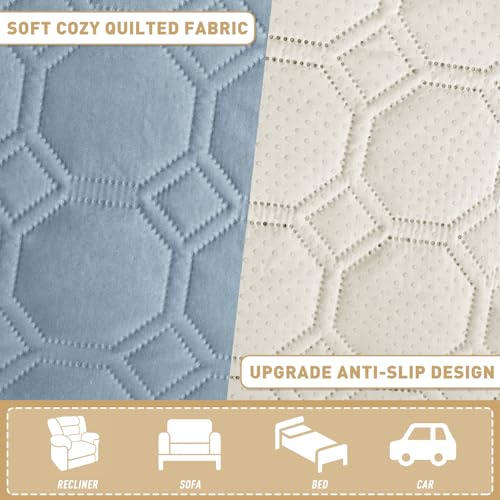 ZNSAYOTX Ultimate Cozy Blankets (30"x70") 100% Waterproof Sofa Mat Blanket for Dog Pets, Bed Couch Protector with Non-Slip Back Washable Durable, Pee Scratch Proof Easy to Clean (Grey Blue) - color: Grey Blue, size: 30x70 Inch