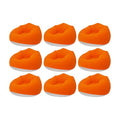 9 Pieces Inflatable Sofa with 2 Foot Pumps, Inflatable Chairs for Adults Kids, Blow Up Couch Camping Lounger, 264LBS Portable Air Sofa for Indoor Outdoor Party, Orange