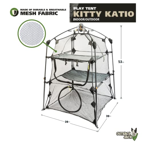 Outback Jack Catio Outdoor Cat Enclosure, (Kitty Katio) for Indoor Cat or Multiple Cats - Portable Tent, Play Tent for Cats, Catio, Outside Enclosure - style: Kitty Katio Tower