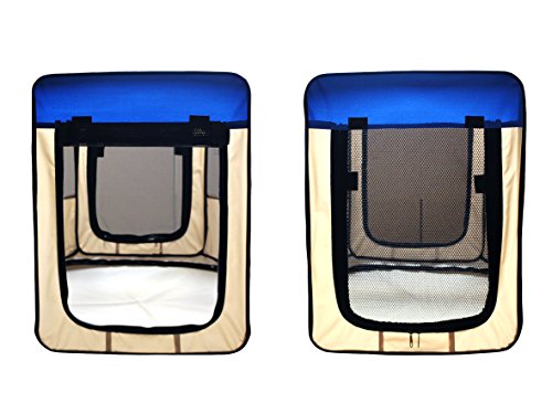 (ESK48-Blue) Pet Exercise Pen Kennel, 48 Inch, Blue