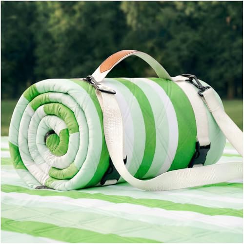 Waterproof Beach Blanket Picnic Outdoor Camping Mat Women Men Christmas Xmas Birthday Cool Ideas Best Friend Teacher Mother Day Mom Grandma Coworker Boss Bestie Adult Thank You Appreciation - color: Multi Green
