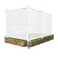 Air Conditioner Fence 3 Panels, 36" W x 45" H Outdoor Trash Can Fence, Easy Assembly Decorative Privacy Screen for AC Units & Pool Equipment - size: 36"W X 45"H-3 Panels Vertical