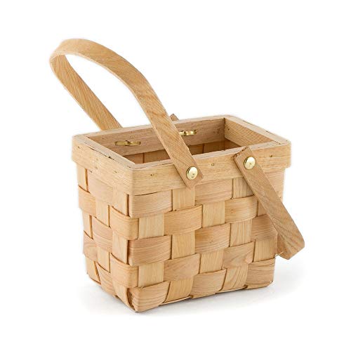Weddingstar Medium 6" x 4" x 4.5" (1) Picnic Basket - size: Medium