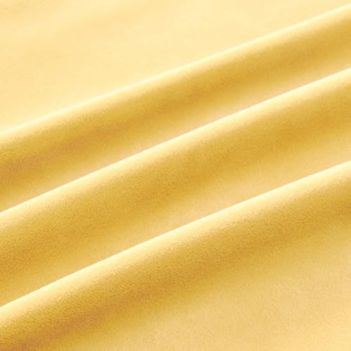 Throw Pillow Covers Yellow Set of 2 22x22 Inch Pillow Covers, Soft Velvet Fall Decorative Cases for Couch Sofa Bed, Home Boho Decor, Modern Farmhouse Cushion Covers - color: Bright Yellow, size: 22" x 22" (Pack of 2)