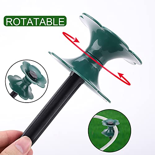 Hose Guide Spikes, 3 Pack Garden Hose Guide Holder Spike Stake Long Plastic Spike Plant Saver Tool Water Hoses Spike for Plant Protection Yard Garden