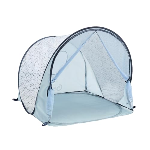 Babymoov Anti-UV Baby & Toddler Beach Tent UPF 50+ Sun Protection with Pop Up System for Easy Use & Transport, Blue Waves (Summer 2025 Edition) - style: Blue Wave Tent