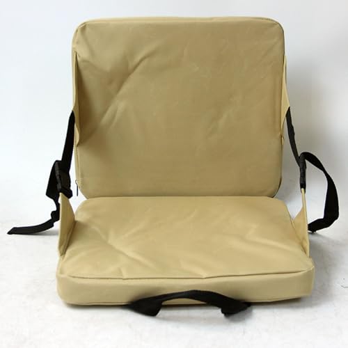 Yiju Stadium Seat Cushion Bleacher Cushion Oxford Cloth Folding with Back Support Padded Seat for Backyard Outdoor Beach Camping