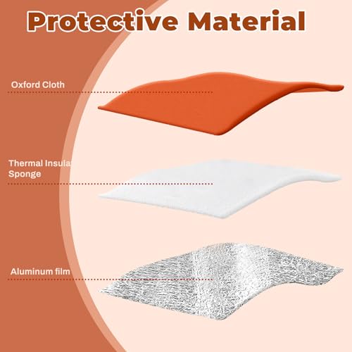 2Pcs Palm Tree Trunk Protectors(Dia 7.9") - 3 Layers Thermal Winter Tree Trunk Freeze Covers with Drawstring for Winter Tree Protection,Plant Trunk Covers Freeze Protection for Outdoor Cold Weather