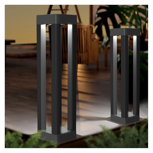 Outdoor Solar Floor Lamps, Lantern Floor Lamp, Outdoor Decor Lanterns for Garden Patio Porch Deck Pool Pathway Driveway (2 Pieces) - size: 19"H - 2Pack