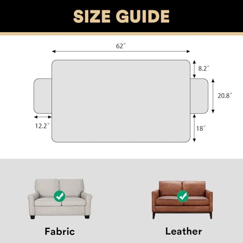 PrinceDeco Waterproof Sofa Bed Cover Washable，Thick Loveseat Couch Covers for 2 Cushion Couch Sofa Pet Friendly, Pet Couch Covers Furniture Protector for Dogs Cats ((Taupe,40x48 Inch) - color: Taupe, size: Seat-Loveseat