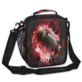 Kids Lunch Bag for Boys American Football Insulated Lunch Box with Side Pocket Reusable Leakproof Lunchbox Cooler Tote for School Picnic Travel - color: Rugby