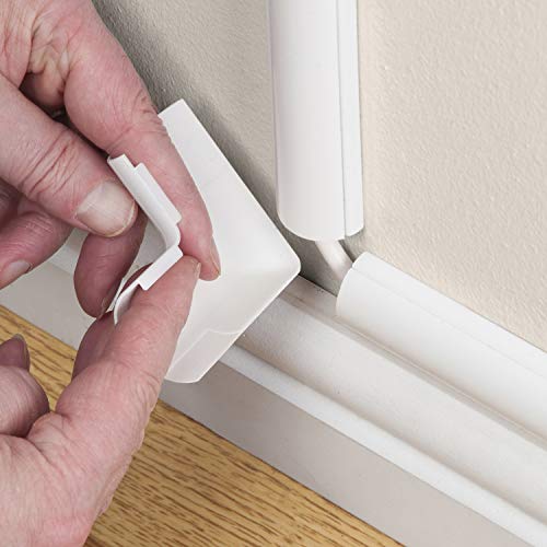 D-Line Cord Cover Accessory Pack - Only for use with 0.78in (W) x 0.39in (H) Lengths - color: White, size: 0.78x0.39in - Accessory Pack
