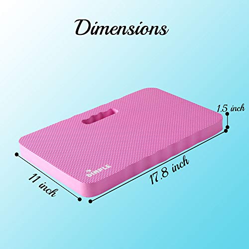 Dimple Kneeling Pad, High Density Thick Foam Comfort Kneeling Mats for Gardening, Yoga Exercise, Garden Cushions, Knee Pads - color: Pink, size: Single