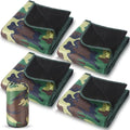 Preboun 4 Pack Large Waterproof Stadium Blankets Thick Warm Fleece Picnic Camping Blankets for Cold Weather Football Games Concerts Beach Outdoor Activities Homeless Donations(Camouflage) - color: Camouflage