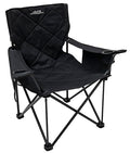 ALPS Mountaineering King Kong Camping Chairs for Adults with Mesh Cup Holders and Pockets, Built Durable and Reliable with Compact Foldable Steel Frame - color: Black