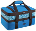 MIER Insulated Double Casserole Carrier Bag Thermal Lunch Tote for Lasagna Lugger, Potluck Parties, Picnic, Beach, Fits 9 x 13 Inches Baking Dish, Casserole Dish, Expandable by Mid Zipper, Blue - color: Blue