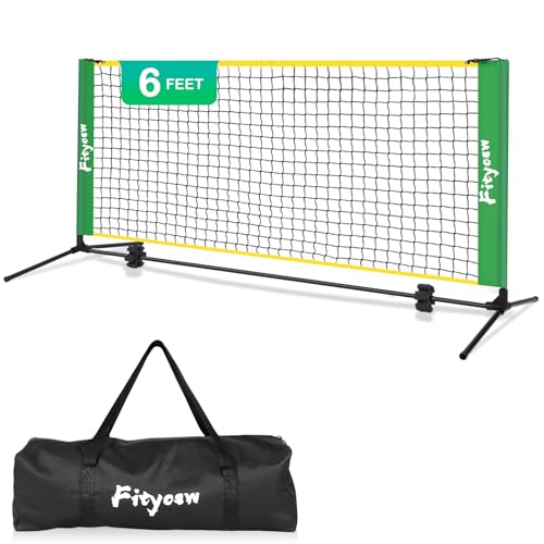 6FT Small Mini Pickleball Net Portable Outdoor Driveway Net，Indoor Dink Practice Net Pickle Ball Training Aid Equipment