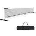 22FT Regulation Pickleball Net Set - Heavy Duty Metal Frame Portable Pickleball Net System with Carry Bag for Backyard, Driveway & Outdoor Games - style: Pickleball Net with Court Marker