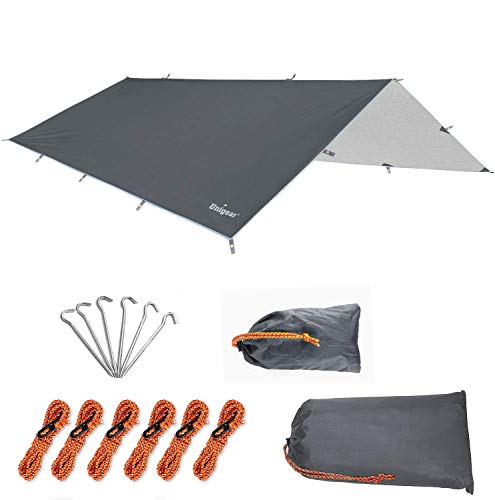 Unigear Rain Fly Hammock, Aluminium, Grey, 300500cm - color: Gray, size: 300*500cm