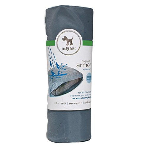 Molly Mutt Water-Resistant Dog Bed Liner, Nylon Bed Liner For Dogs, Easy To Clean, Gray, Huge, 36”x45”x4.75” - size: Huge, style: Old Version
