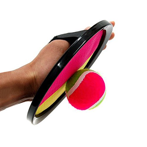 YMCtoys Kids Toys Toss and Catch Ball Set with 4 Paddles 2 Balls Outdoor Games for Kids Beach Pool Yard Games Toys for 3-12 Years Old Boys Girls Kids Adults Family