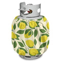 Lemon Propane Tank Cover Fits Standard 20 lb Tank Cylinde Travel Trailer Propane Covers with Elastic Slip in Gas Cover Water & Wear-Resistant for Outdoor and Indoor Use - color: Lemon