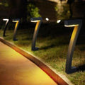 Solar Lawn Lights 7-Shaped Solar Walkway Light Outdoor IP65 Waterproof Dusk to Dawn for Driveway, Lawn, 6 Pack
